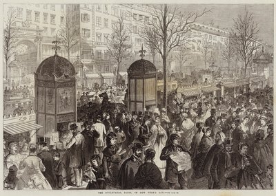 The Boulevards, Paris, on New Year